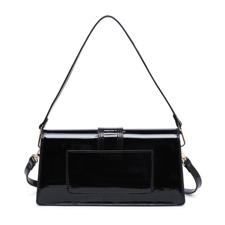 Violet - Patent Crossbody: Black