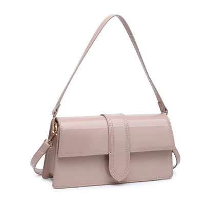 Violet - Patent Crossbody: Natural