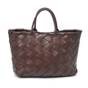 Adeline Woven Tote: Espresso