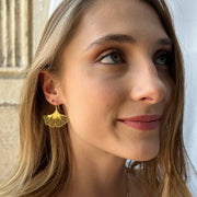Malia Ginkgo Leaf Earrings