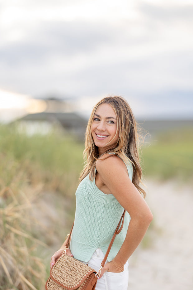 Lani Cotton Sleeveless Knit Tank