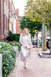 Willow Slip Dress and Sweater - Pewter