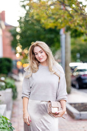 Willow Slip Dress and Sweater - Pewter