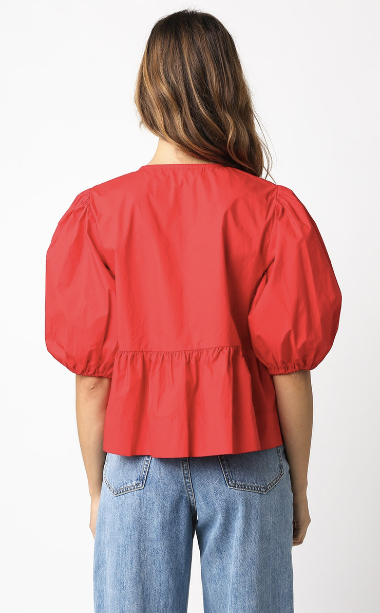 Anika Top - Chili Red