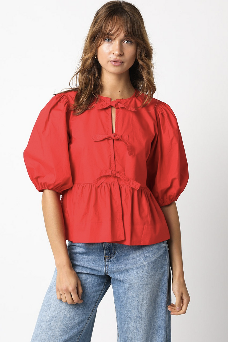 Anika Top - Chili Red