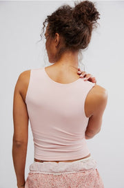 Clean Lines Muscle Cami - Pink Salt