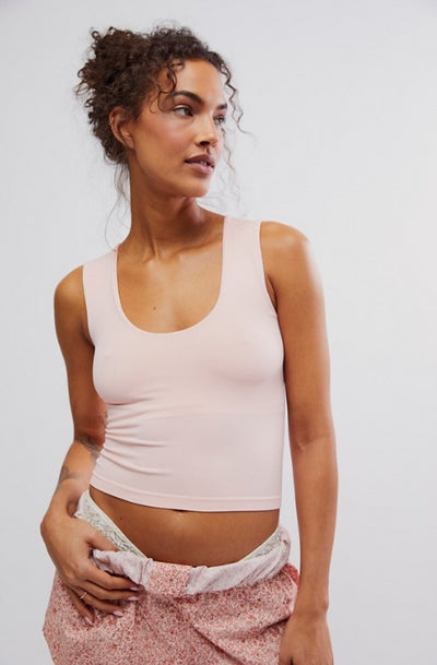 Clean Lines Muscle Cami - Pink Salt