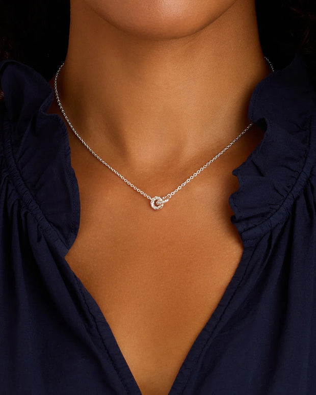 Crew Interlocking Necklace - Silver