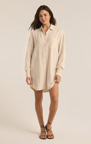 Dover Linen Dress - Flax