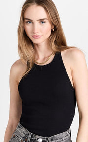 Heritage Ribbed Tank - Black