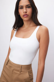 Scuba Modern Tank Bodysuit - White