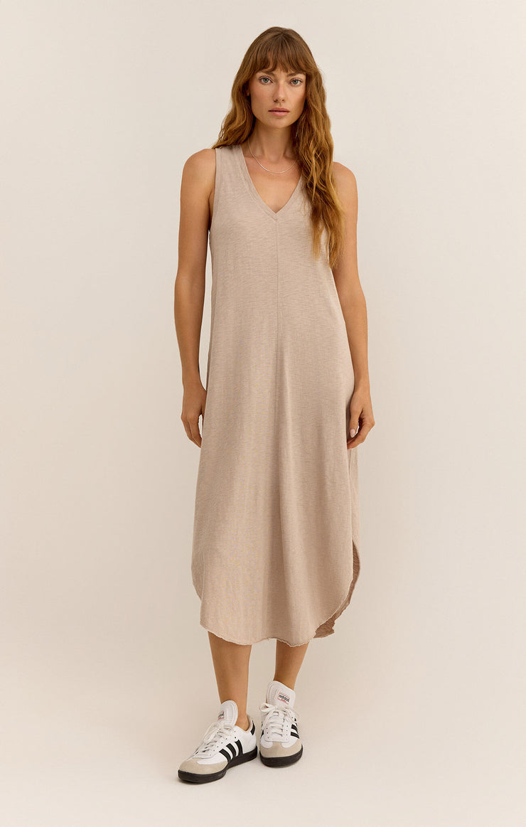 Reverie Slub Dress - Putty