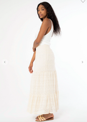 Louise Smocked Tiered Maxi Skirt