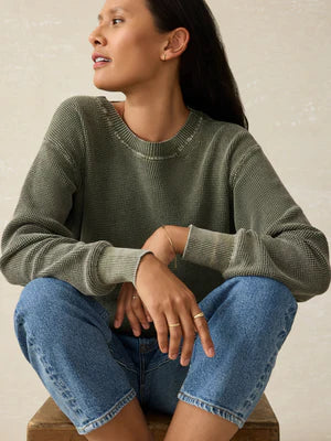 Sunwashed Crewneck Sweater - Beetle