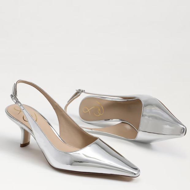 Bianka Slingback - Soft Silver Patent