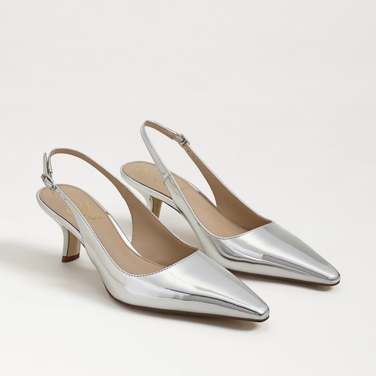 Bianka Slingback - Soft Silver Patent