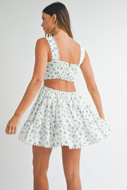 Elodie Floral Tiered Mini Dress