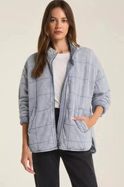 Bonfire Knit Denim Jacket - Washed Indigo