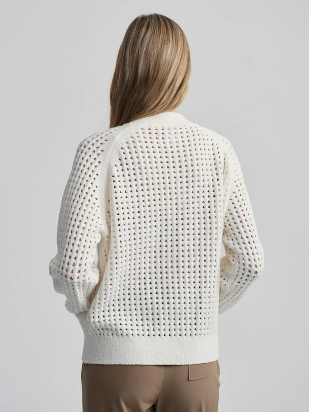 Marta Boucle Knit Jacket - Coconut Milk