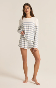 Hometown Stripe LS Top - Vanilla Ice