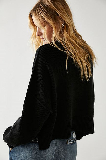 Easy Street Crop Pullover - Moonglow