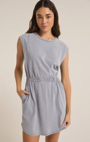 Paxton Knit Denim Dress - Washed Indigo