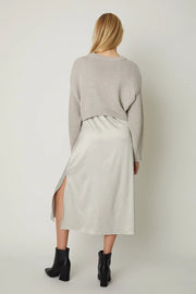 Willow Slip Dress and Sweater - Pewter