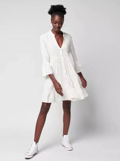 Dream Cotton Gauze Kasey Dress - White