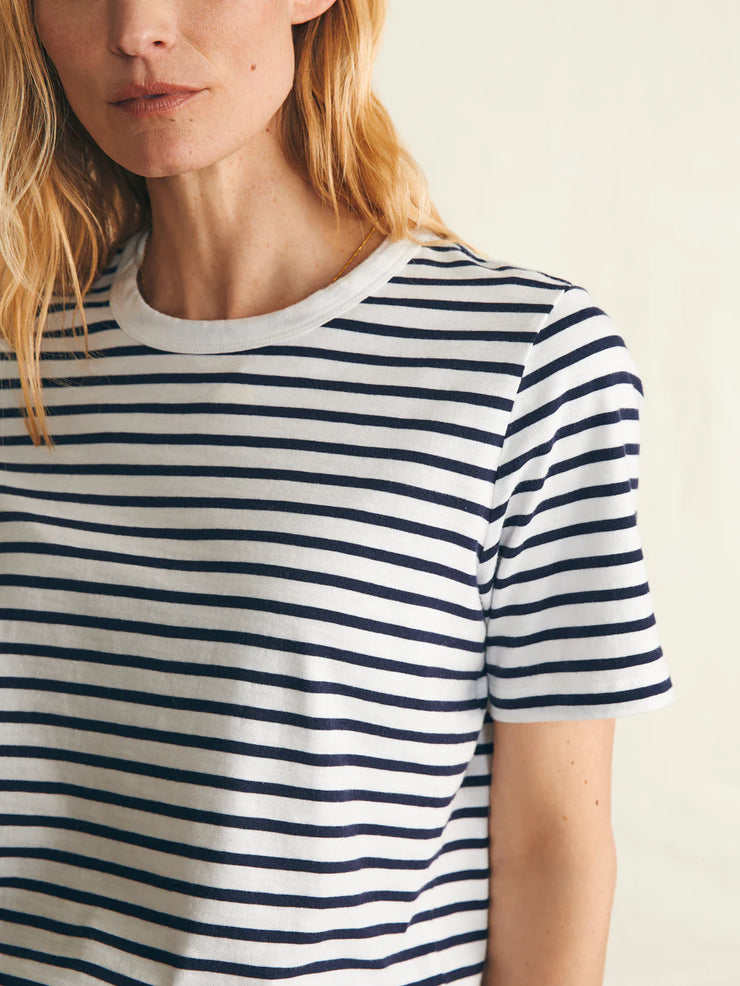 Sunwashed Crew Tee - Regatta Stripe