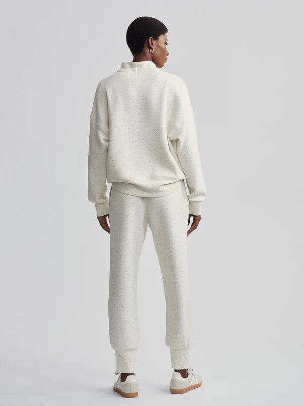 Oakdale Sweat - Ivory Marl Fleck