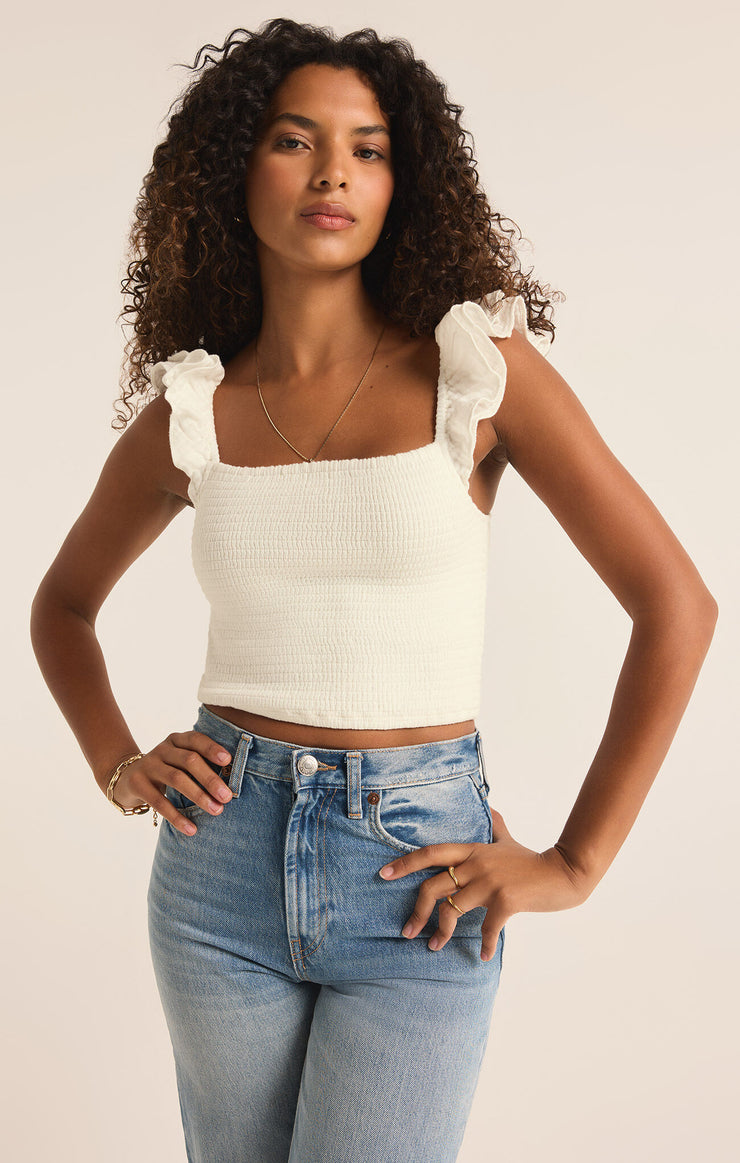 Hera Gauze Top - Off White