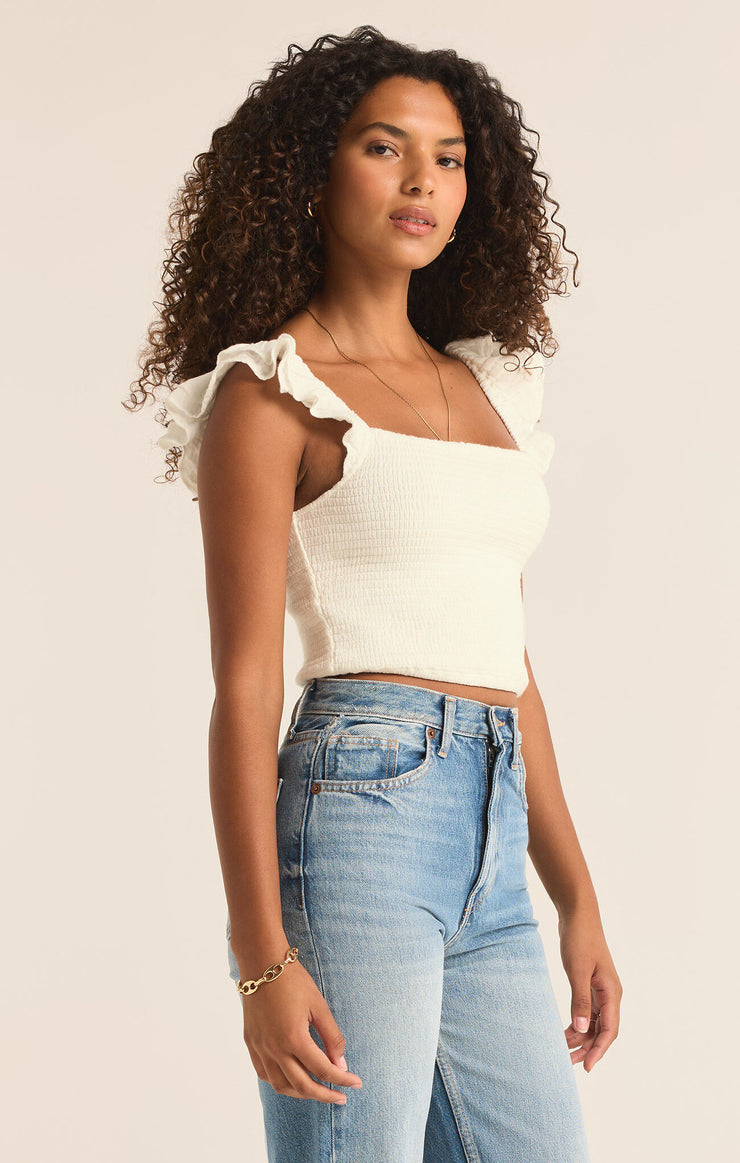 Hera Gauze Top - Off White