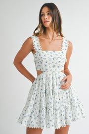 Elodie Floral Tiered Mini Dress