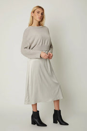 Willow Slip Dress and Sweater - Pewter