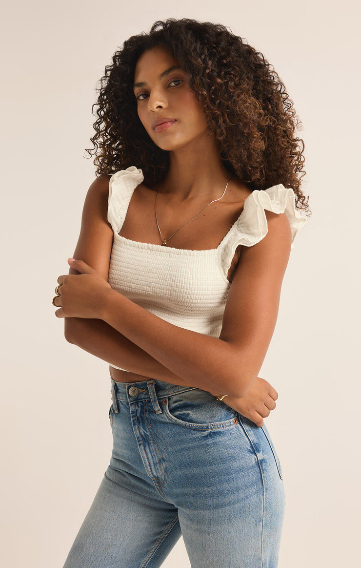 Hera Gauze Top - Off White