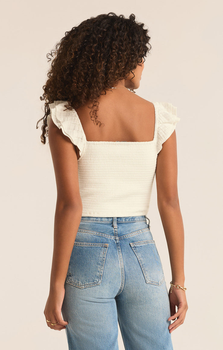 Hera Gauze Top - Off White