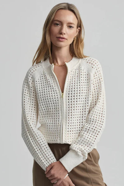 Marta Boucle Knit Jacket - Coconut Milk